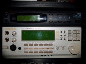 A Photo of my Korg X5DR and Yamaha MU128 sound modules.