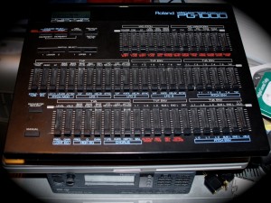 A photo of my Roland PG-1000 Programmer.  A tool for the D-550.  Also you can see part of my SC-88