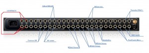 My diagram of the 24I/O to remind me where everything is plugged in.